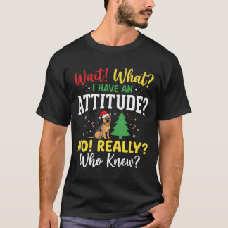 T-shirt Humeur de chien de Noël Humour
