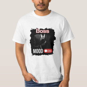 T-shirt Humeur du patron sur noir