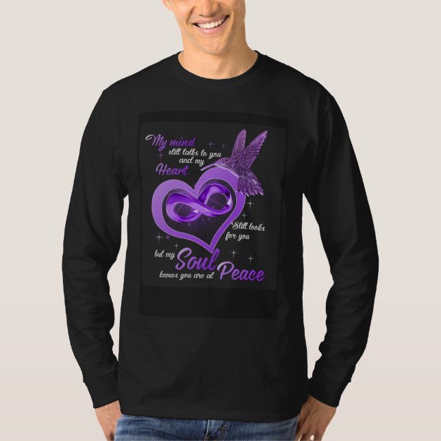 T-shirt Hummingbird  Mind Heart Soul Peace  Apparel (Devant)