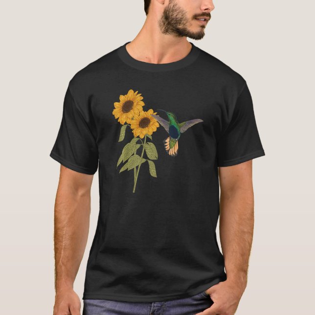 T-shirt Hummingbirds mignons Oiseau animal Graphique (Devant)