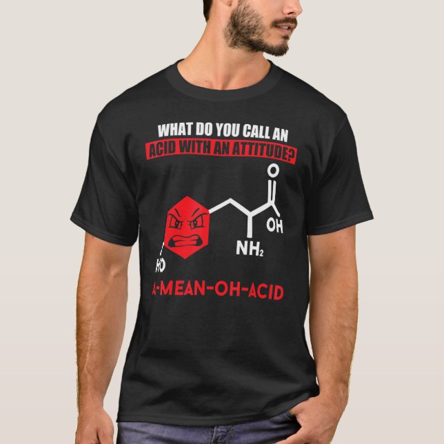 T-shirt Hummor Nerdy Chemistry (Devant)