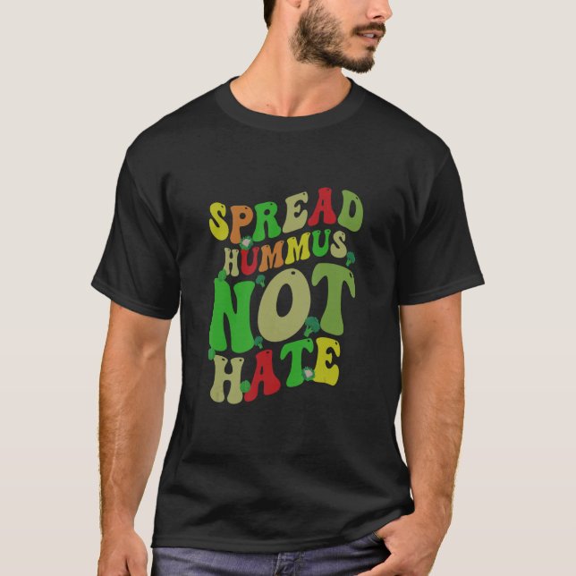 T-shirt Hummus Drôle ne déteste pas (Devant)