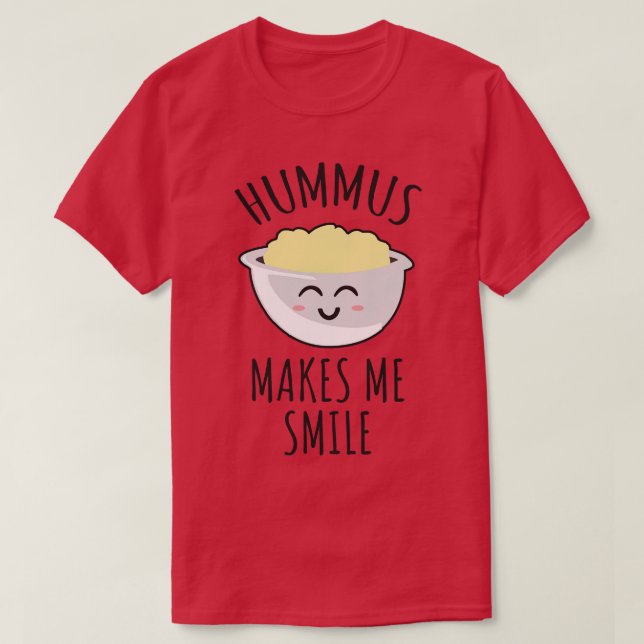 T-shirt Hummus me fait sourire (Design devant)