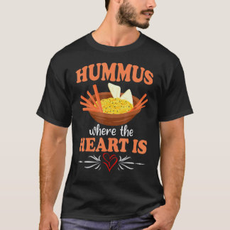 T-shirt Hummus Nourriture Végétalienne Bien-être Animal Mo