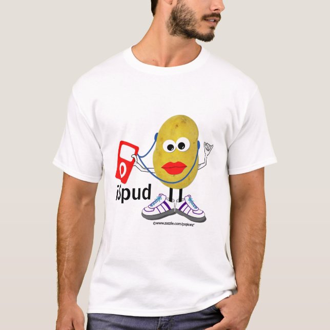 T-shirt humoristique de parodie de "ispud" (Devant)