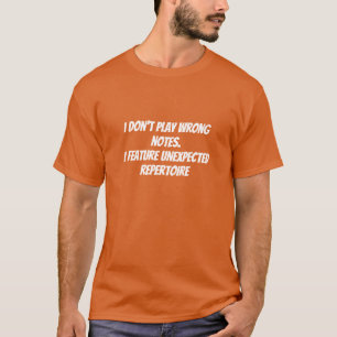T-shirt humoristique d'excuse de musicien
