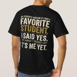 T-shirt humoristique sur l'élève préféré de l'ense