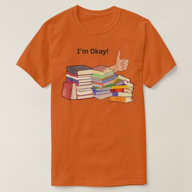 T-shirt Humorous Bookworms Book Lovers Illustration Puns T (Design devant)