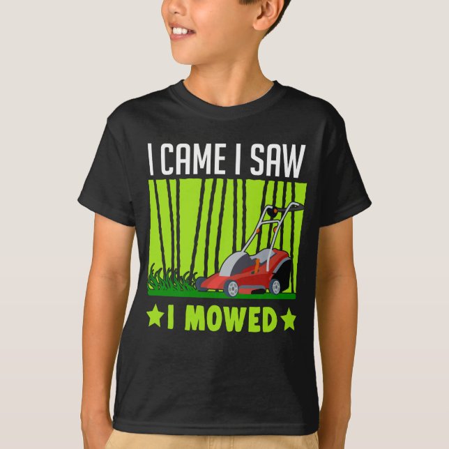 T-shirt Humour à gazon Landscaper Janitor Joke (Devant)