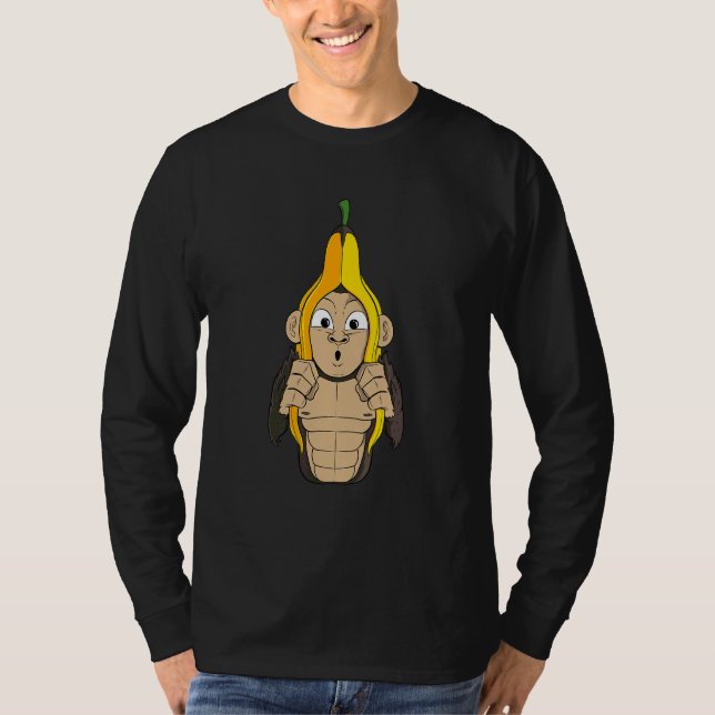 T-shirt Humour à la banane singe (Devant)