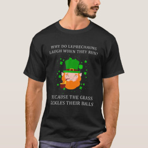 T-shirt Humour adulte Leprechaun Dirty Joke Jour de la Sai