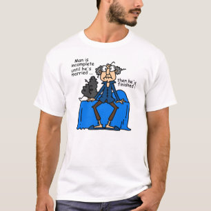 T-shirt Humour alors fini inachevé de mariage