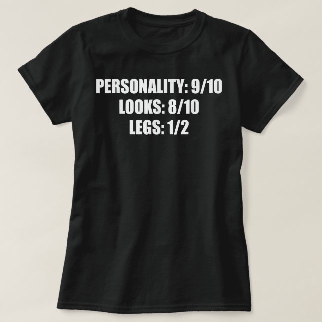T-shirt Humour amputé de jambe Drôle cadeau amputation  (Design devant)