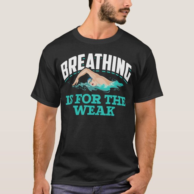 T-shirt Humour Amusant Nage (Devant)