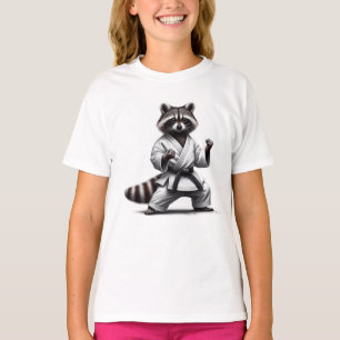 T-shirt Humour animal amusant Raccoon Arts martiaux