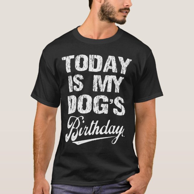 T-shirt Humour chiot d’anniversaire pour chien d’anniversa (Devant)