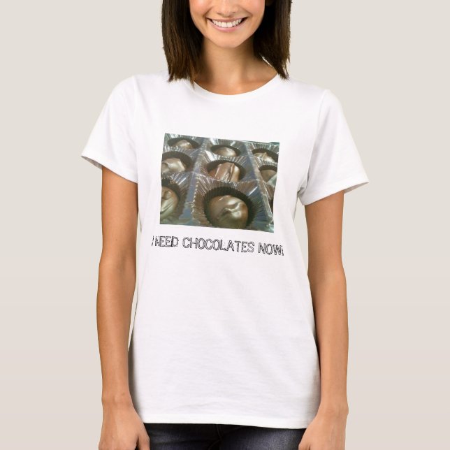 T-shirt Humour chocoholique (Devant)
