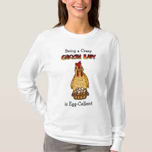 T-shirt Humour dame poule drôle