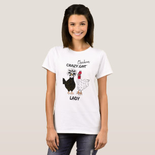 T-shirt Humour dame poule folle