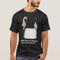 Humour de bébé de cigogne