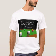 T-shirt humour de billard et de billard