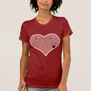 T-shirt Humour de chien d'empreintes de pattes d'Aussiedor