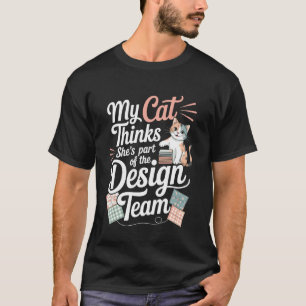 T-shirt Humour de couture mignon pour amateur de chat cout