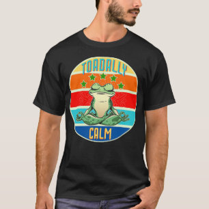 T-shirt Humour de crapaud et de grenouille Calme total 1
