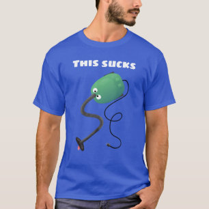 T-shirt Humour de dessin animé de l'aspirateur mignon