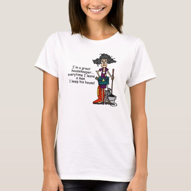 T-shirt Humour de femme de charge (Devant)