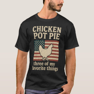 T-shirt Humour de ferme Poulet Poulet Pot Pie Graphique