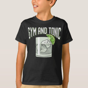 T-shirt Humour De Fitness Gin Tonic Pun