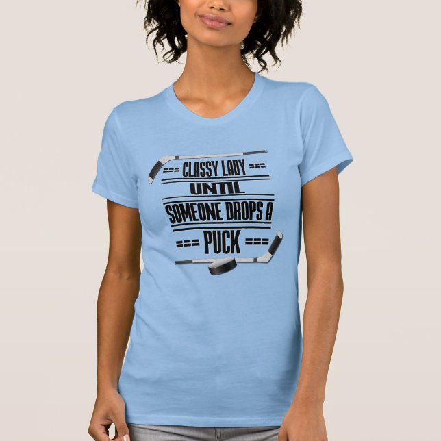 T-shirt Humour de hockey féminin classique (Devant)