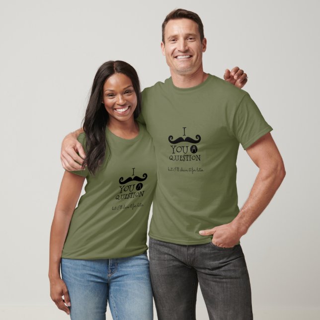 T-shirt Humour de la moustache noire (Unisexe)
