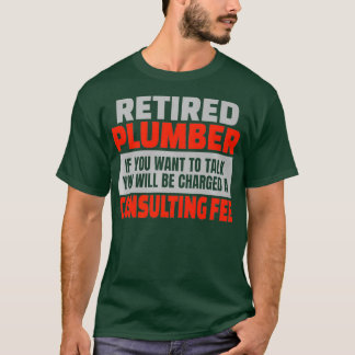 T-shirt Humour de la partie de retraite du plombier à la r