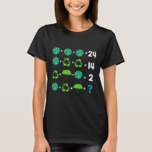 T-shirt Humour De L'Enseignant Math Jour De La Terre Ordre