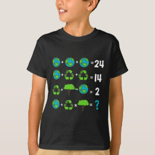 T-shirt Humour De L'Enseignant Math Jour De La Terre Ordre