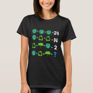 T-shirt Humour De L'Enseignant Math Jour De La Terre Ordre