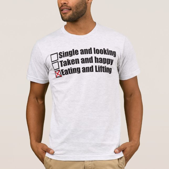 T-shirt Humour de musculation - simple ou prise par rappor (Devant)