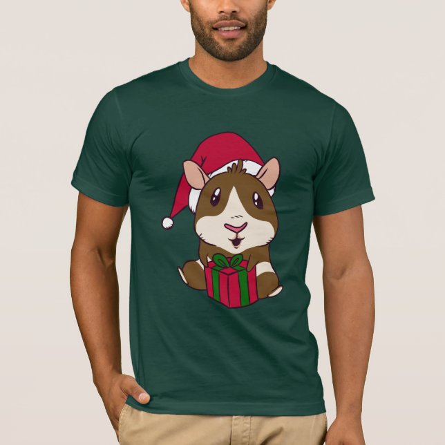 T-shirt Humour de Noël de la Guinée Pig (Devant)