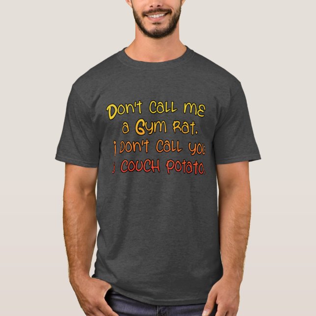 T-shirt Humour de rat de gym drôle de travail (Devant)