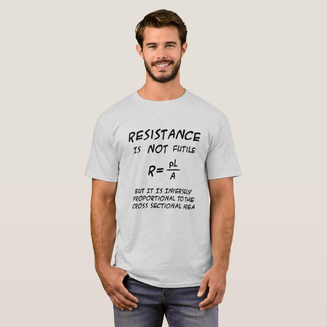 T-shirt Humour de résistance (Devant entier)