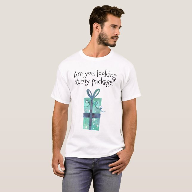 T-shirt Humour de vacances Regarder mon forfait (Devant entier)