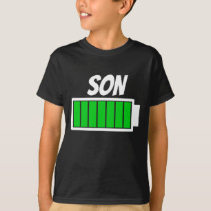 T-shirt Humour d'énergie de la batterie haute Son