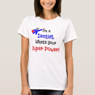 T-shirt Humour Dentist Superhero