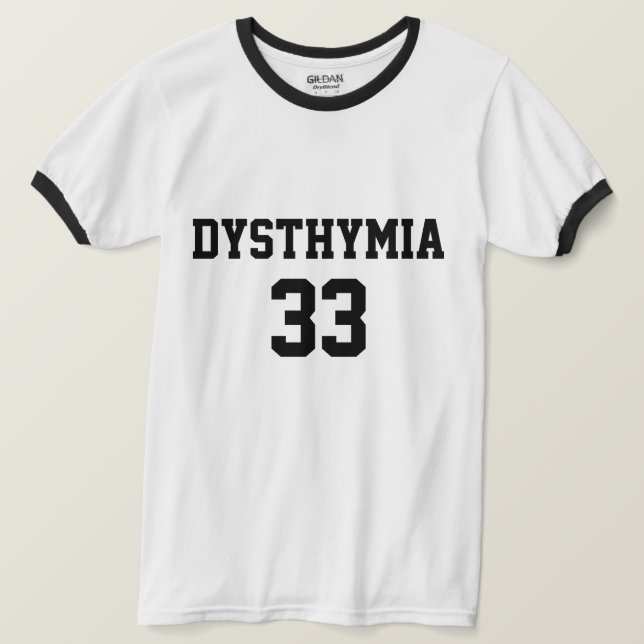 T-shirt Humour Depression Sports Tee (Design devant)