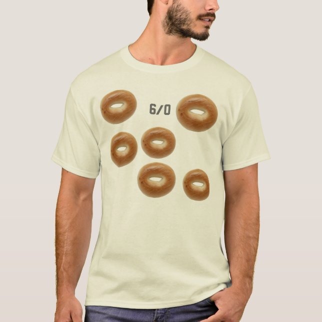 T-shirt Humour des bagels de tennis 6 à 0 (Devant)