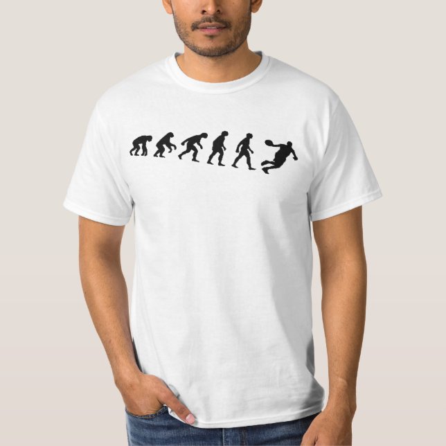 T-SHIRT HUMOUR DRÔLE DE "BASKET-BALL" D'ÉVOLUTION (Devant)