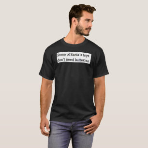 T-shirt humour drôle de Noël de batterie vilaine de pèr