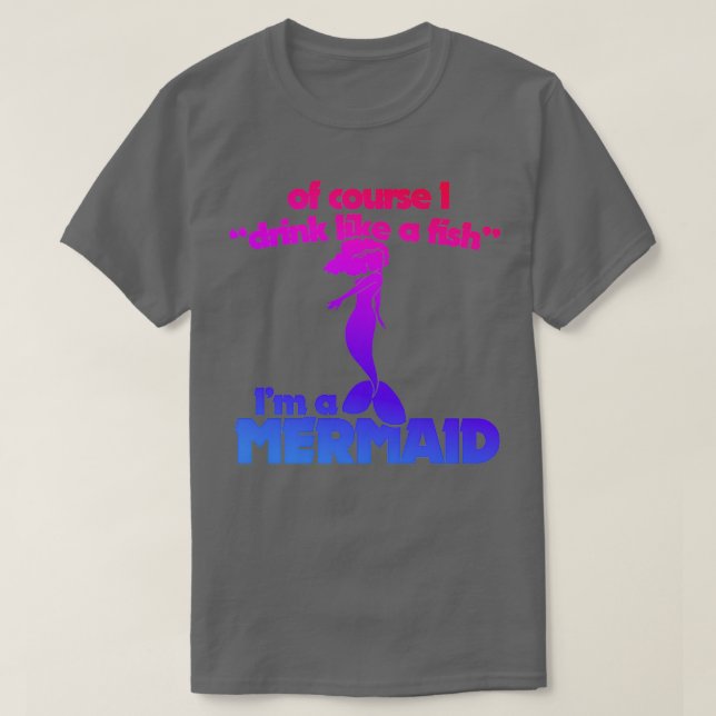 T-shirt Humour drôle de sirène (Design devant)